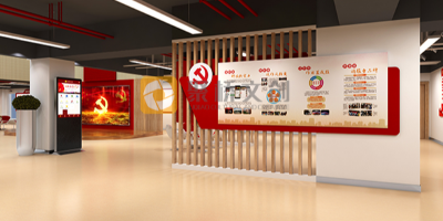黨建展廳如何通過空間設計突出重點內容？