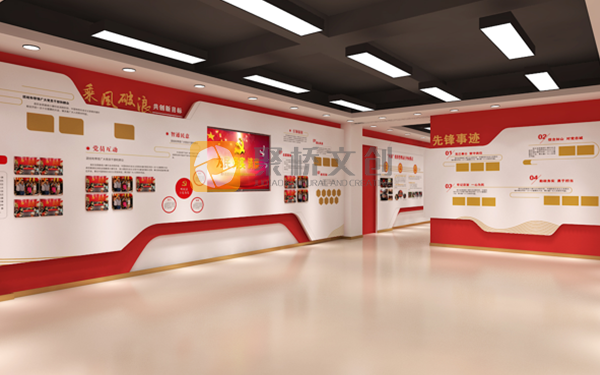 廣州紅色主題展館設(shè)計效果圖，讓紅色文化在新時代煥發(fā)新光彩